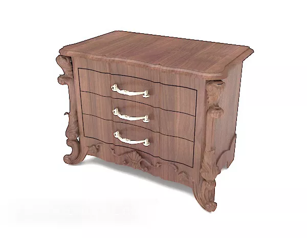 Locker With Polygon Drawer 3d model