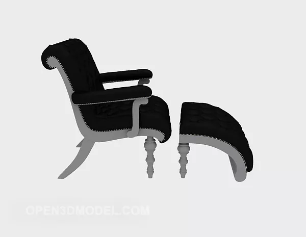 European-style Solid Wood Single Sofa Chair 3d model European-style Solid Wood Single Sofa Chair 3d model