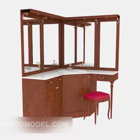 European Style Washbasin 3d model