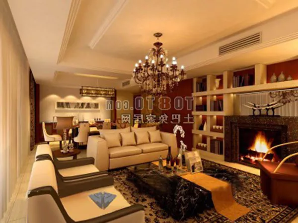 European-style Classic Living Room Interior 3d model European-style Classic Living Room Interior 3d model