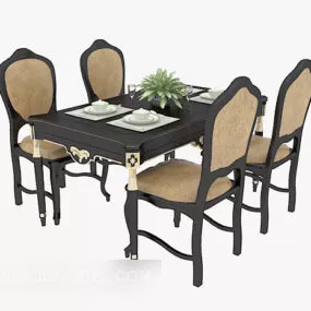 European Tabletable Chair 3d model