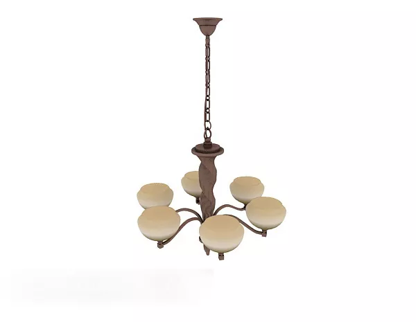 Luster Dipper Oval Slice Shade 3d model