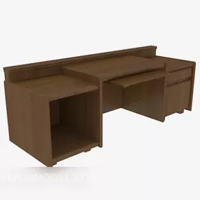 European Traditional Desk 3d model