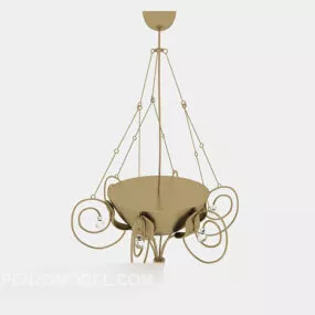 European Traditional Exquisite Chandelier 3d model