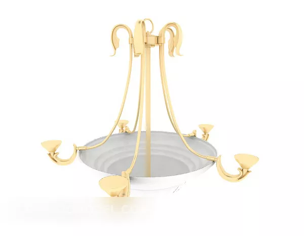 European Traditional Chandelier 3d model European Traditional Chandelier 3d model