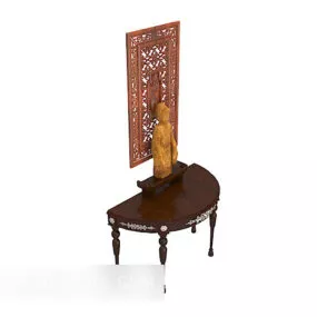 European Traditional Style Side Table 3d model
