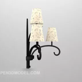 European Wall Lamp Head Full Furniture 3d model