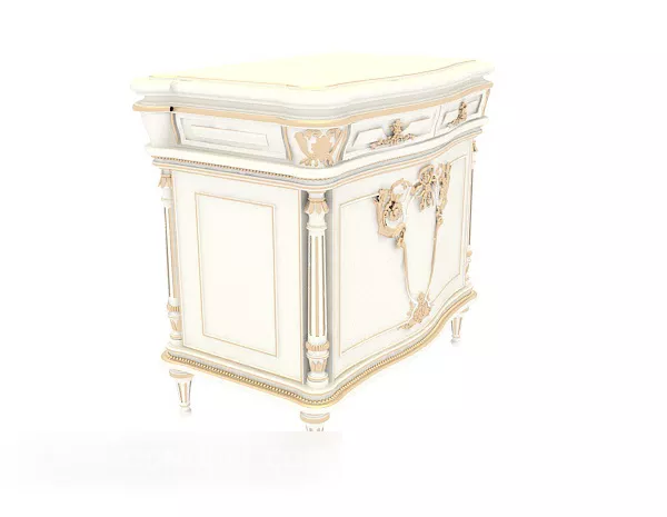 Bedside Table European 3d model Bedside Table European 3d model