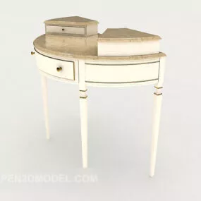 European White Dresser 3d model
