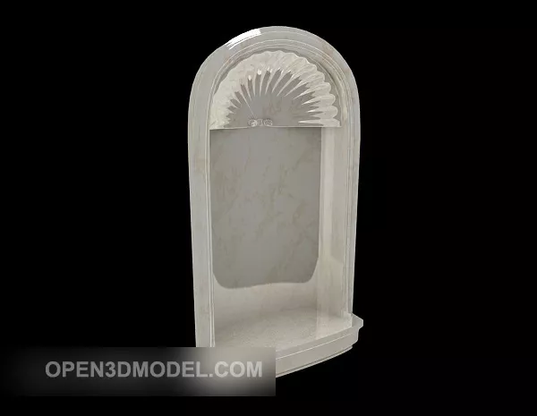 European White Door Component 3d model European White Door Component 3d model
