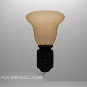 European Antique Wall Lamp Furniture 3d model