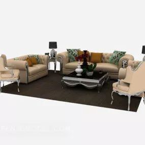 European Wind Home Sofa 3d model