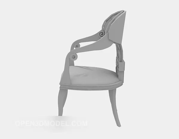 European Wooden Chair Furniture 3d model European Wooden Chair Furniture 3d model