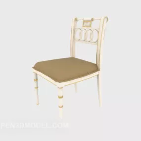 European Wooden Home Chair 3d model