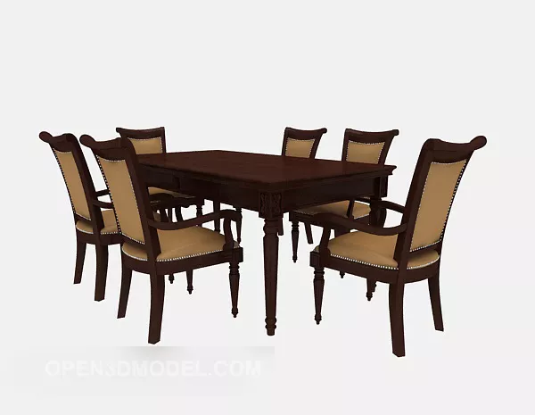 Exquisite American Home Table 3d model Exquisite American Home Table 3d model