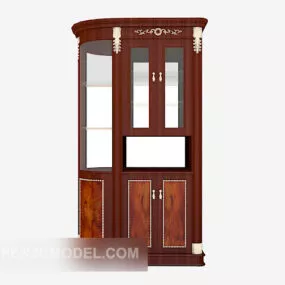 Exquisite European Bookcase 3d model