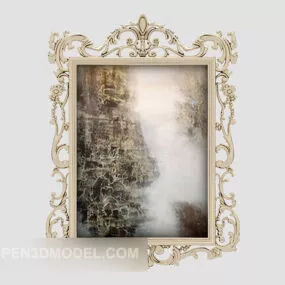 Exquisite European Decorative Photo Frame 3d model