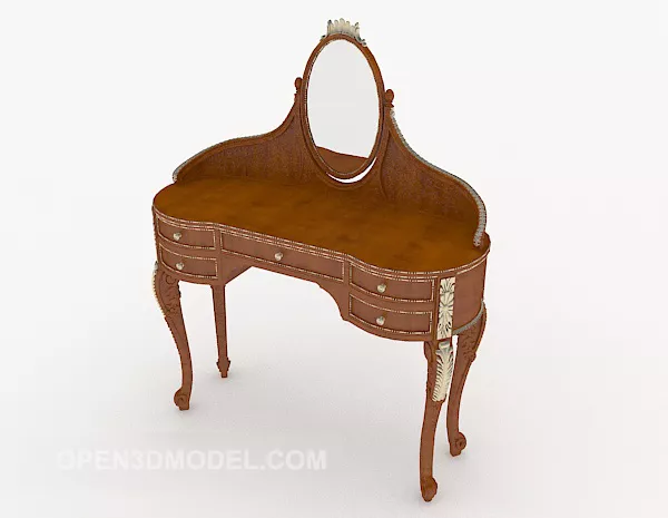 Exquisite European Dresser Furniture 3d model Exquisite European Dresser Furniture 3d model