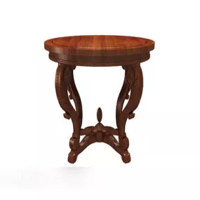 Exquisite European Round Table 3d model