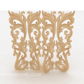Exquisite European Screen 3d model