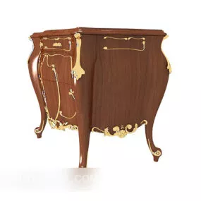 Exquisite European Side Cabinet 3d model