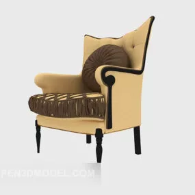 Exquisite European Single Sofa 3d model