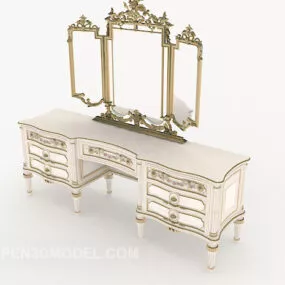 Exquisite European Style Dresser 3d model