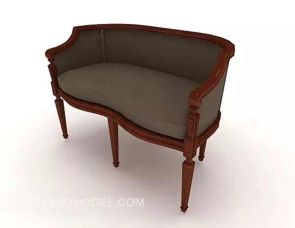 Exquisite European Style Single Sofa 3d model Exquisite European Style Single Sofa 3d model