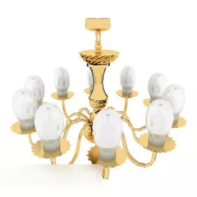 Exquisite Craft Chandelier 3d model