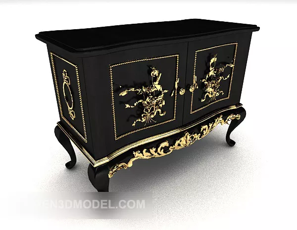 Exquisite Home European Side Cabinet Design 3d model Exquisite Home European Side Cabinet Design 3d model