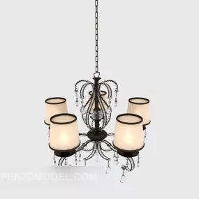 Exquisite Home Chandelier 3d model