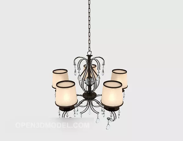 Exquisite Home Chandelier 3d model Exquisite Home Chandelier 3d model