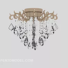 Exquisite Living Room Chandelier 3d model