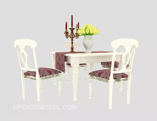 Exquisite Minimalist Dining Table 3d model Exquisite Minimalist Dining Table 3d model