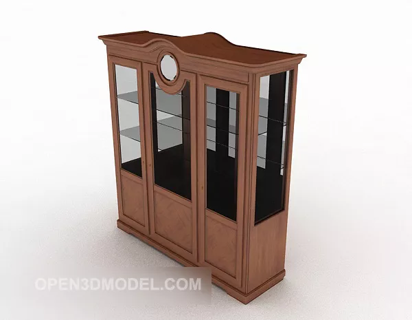 Exquisite Solid Wood Display Cabinet 3d model Exquisite Solid Wood Display Cabinet 3d model