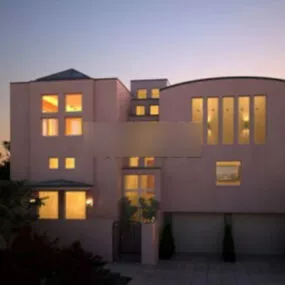 Exterior Buildings Sunset 3d model