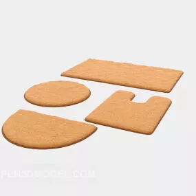 Fabric Carpet Different Shaped Pack 3d model