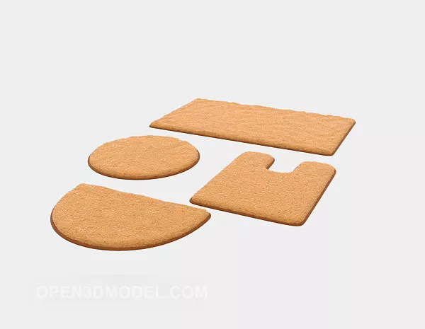 Carpet Butterfly Shape 3d model