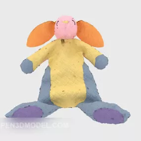 Fabric Stuffed Doll 3d model