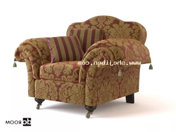 European Single Sofa Fabric Pattern 3d model European Single Sofa Fabric Pattern 3d model