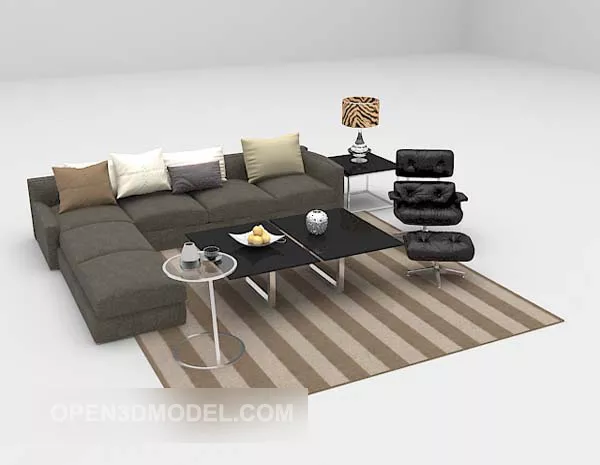 Carpet Butterfly Shape 3d model