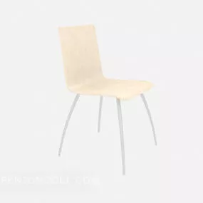 Family Dining Chair Beige Color 3d model