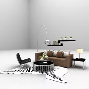 Family Multi-seaters Sofa 3d model