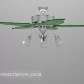 Fan Chandelier 3d model