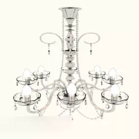 Fancy Home Chandelier Vintage 3d model