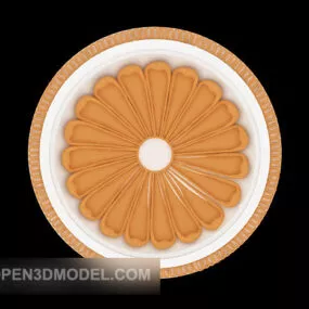 Fancy Plaster Lamp Plate 3d model