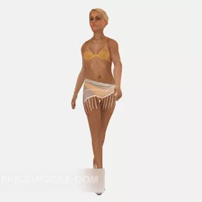 Fashion Beauty Bikini Girl 3d model