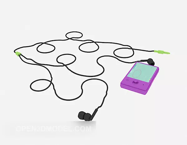 Fashion Mp3 Device 3d model Fashion Mp3 Device 3d model