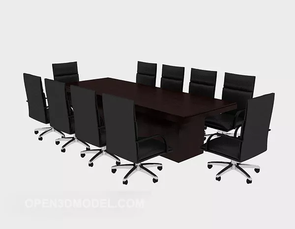 Fashion Conference Table And Chair 3d model Fashion Conference Table And Chair 3d model