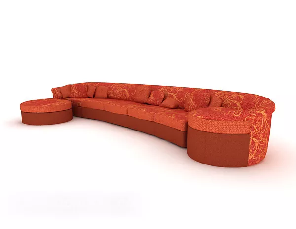 Festive Red Sofa Design 3d model Festive Red Sofa Design 3d model